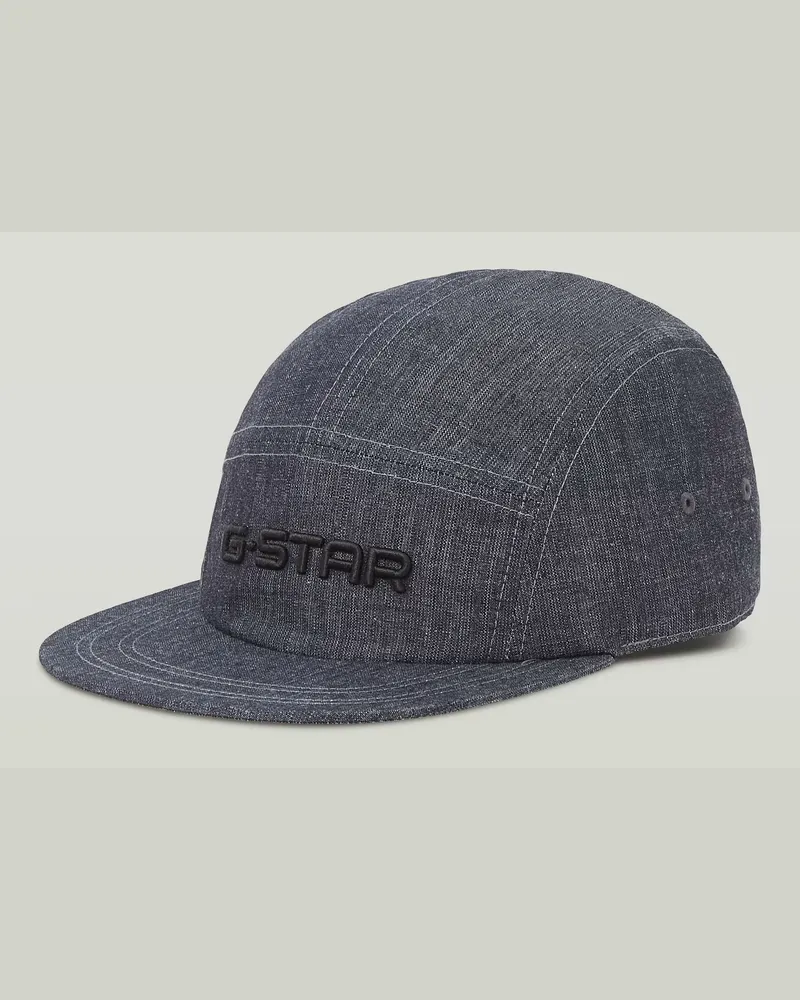 G-STAR RAW Flat Brim 5 Panel Cap - Dunkelblau - Herren Dunkelblau