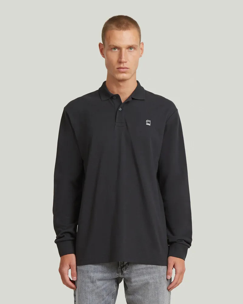 G-STAR RAW Oluv Polo - Schwarz - Herren Schwarz