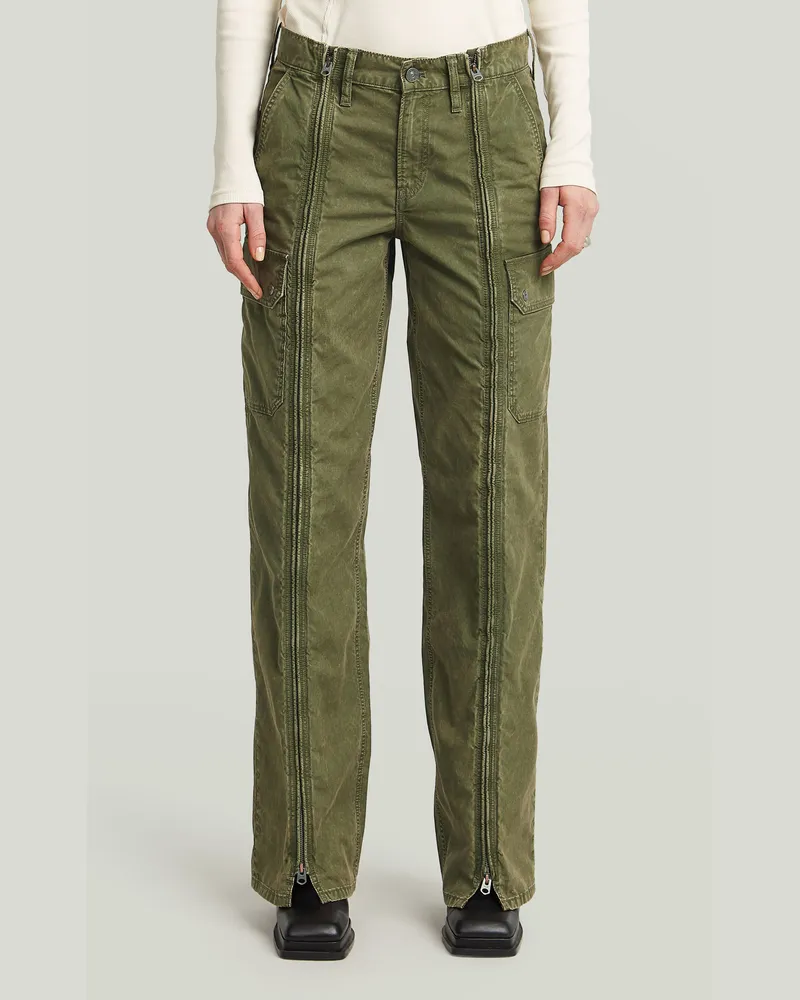 G-STAR RAW Hose Zip Judee - Grün - Damen Grün