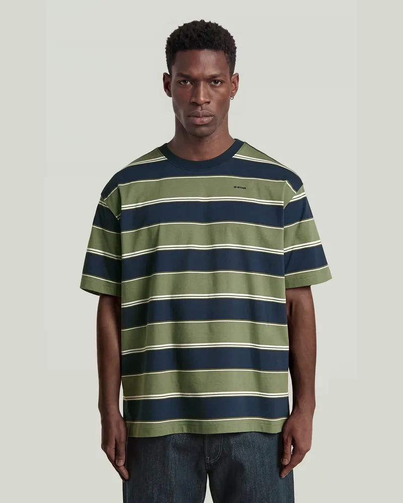 G-STAR RAW Striped Relaxed T-Shirt - Mehrfarbig - Herren Mehrfarbig