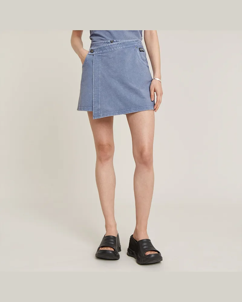 G-STAR RAW Overdyed Sweat Skort - Hellblau - Damen Hellblau