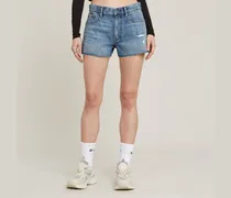 True Denim Shorts Raw Edge - Mittelblau - Damen