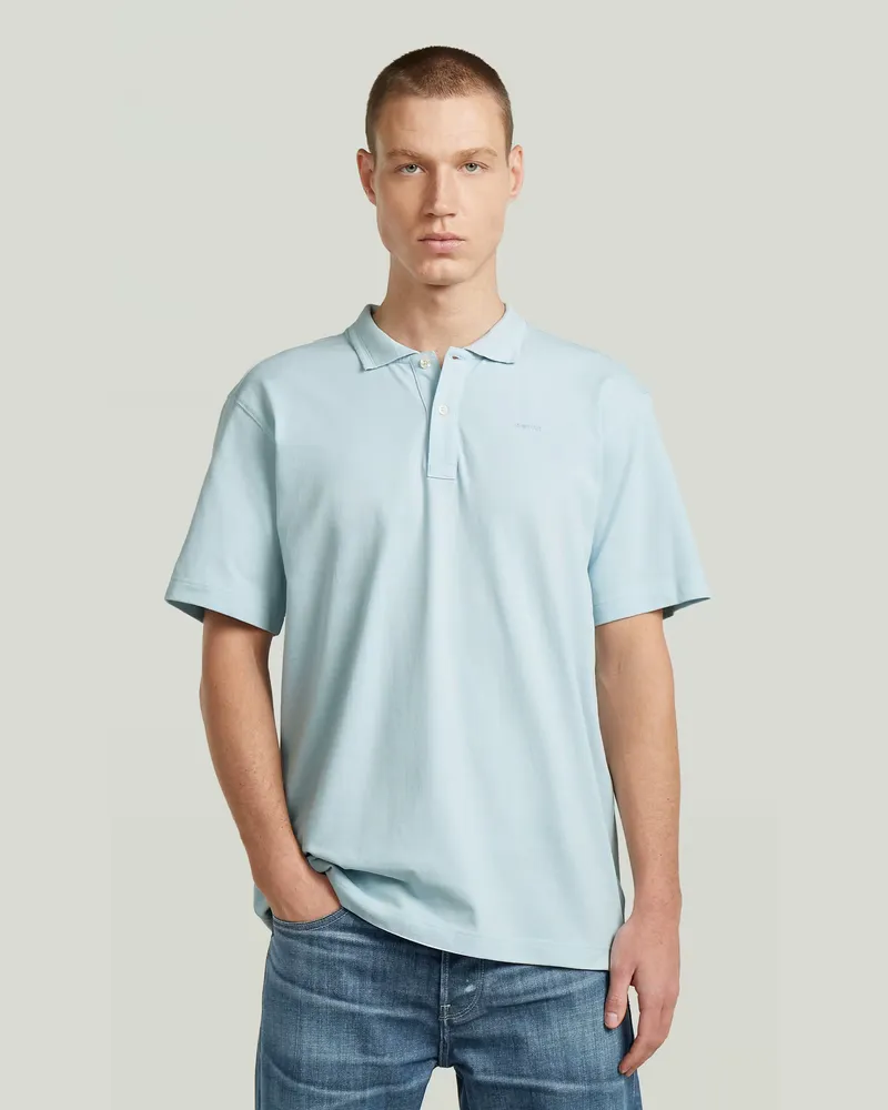 G-STAR RAW Core Regular Poloshirt - Hellblau - Herren Hellblau