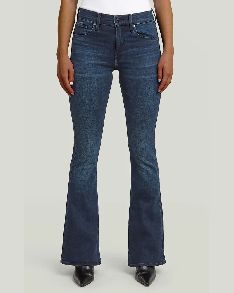 G-STAR RAW 3301 Flare Jeans - Dunkelblau - Damen Dunkelblau