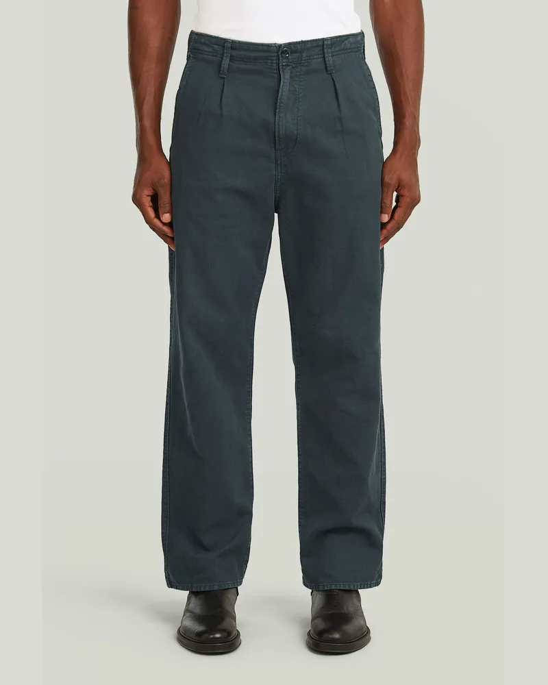 G-STAR RAW Pleated Chino Relaxed - Dunkelblau - Herren Dunkelblau