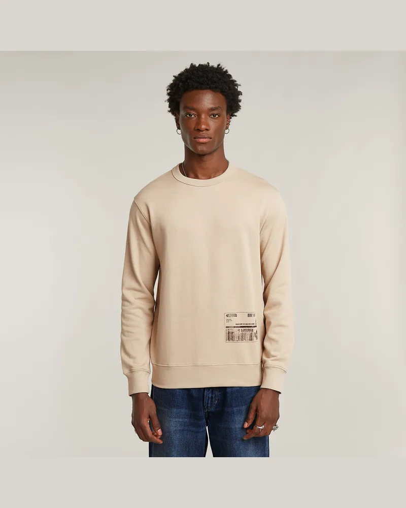 G-STAR RAW Shipping Graphic Sweater - Beige - Herren Beige