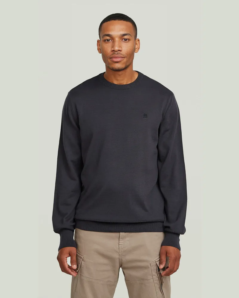 G-STAR RAW Core Knit Pullover - Grau - Herren Grau
