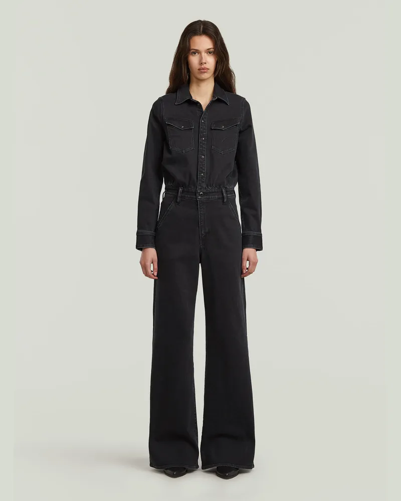 G-STAR RAW Western Wide Leg Jumpsuit - Andere - Damen Andere