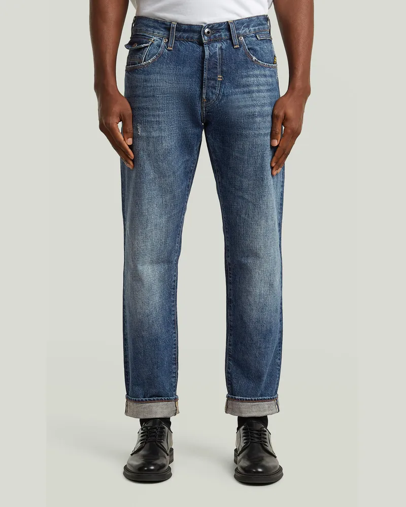 G-STAR RAW Morry FWD Regular Tapered Selvedge Jeans - Mittelblau - Herren Mittelblau