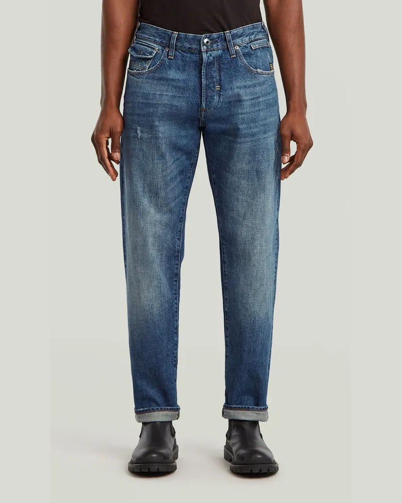 G-STAR RAW Morry FWD Regular Tapered Selvedge Jeans - Mittelblau - Herren Mittelblau