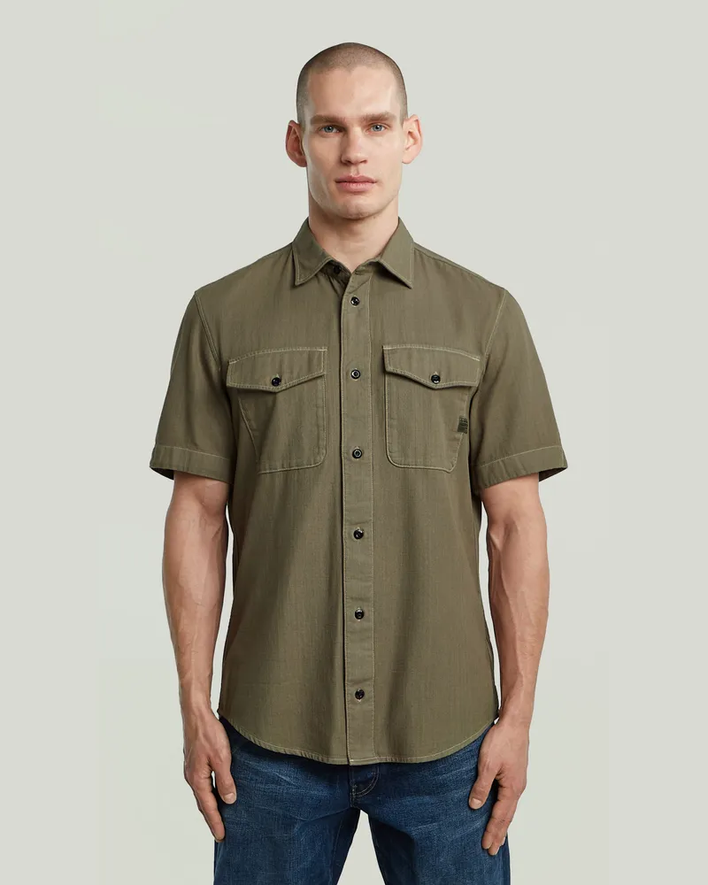 G-STAR RAW Marine Slim Hemd - Grün - Herren Grün