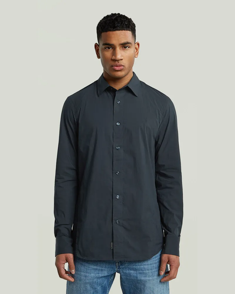 G-STAR RAW Uniform Slim Hemd - Dunkelblau - Herren Dunkelblau