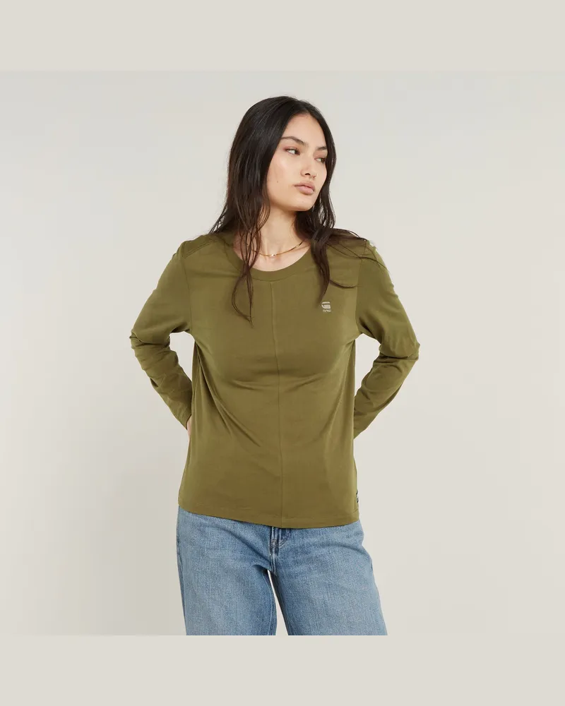 G-STAR RAW Front Seam Top - Grün - Damen Grün