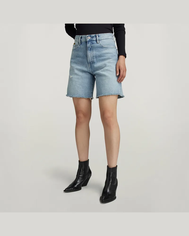 G-STAR RAW High Bermuda Shorts Raw Edge - Hellblau - Damen Hellblau