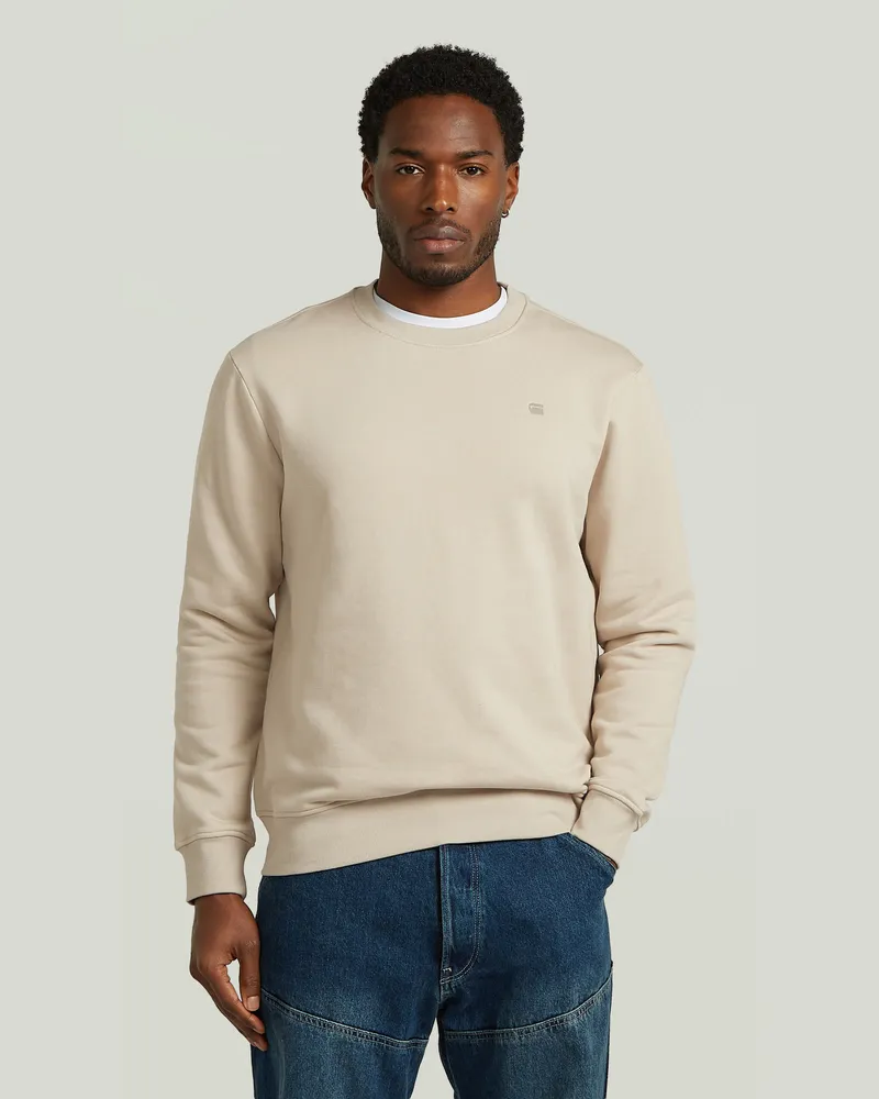 G-STAR RAW Logo Sweatshirt - Beige - Herren Beige