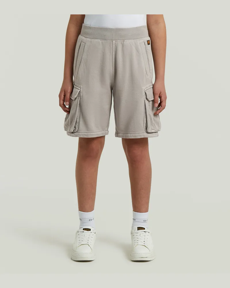 G-STAR RAW Boys Nifous Cargo Sweat Shorts - Grau - jungen Grau