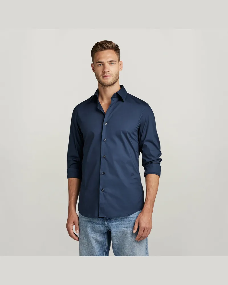 G-STAR RAW Slim Hemd - Dunkelblau - Herren Dunkelblau