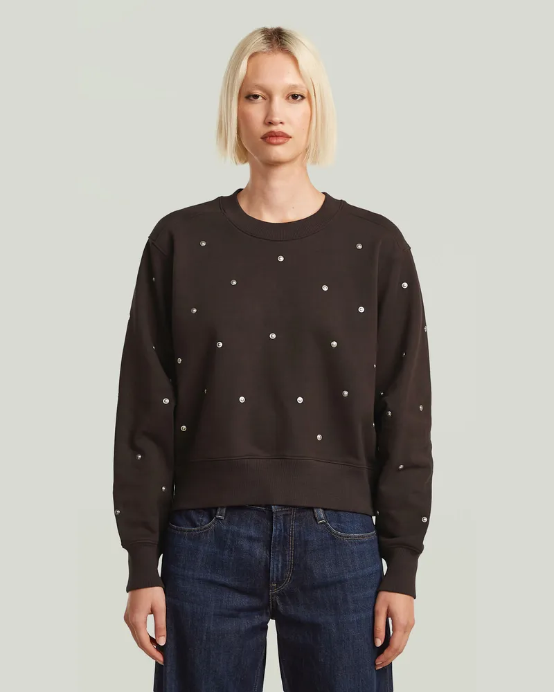 G-STAR RAW Heritage Hardware Loose Sweater - Braun - Damen Braun