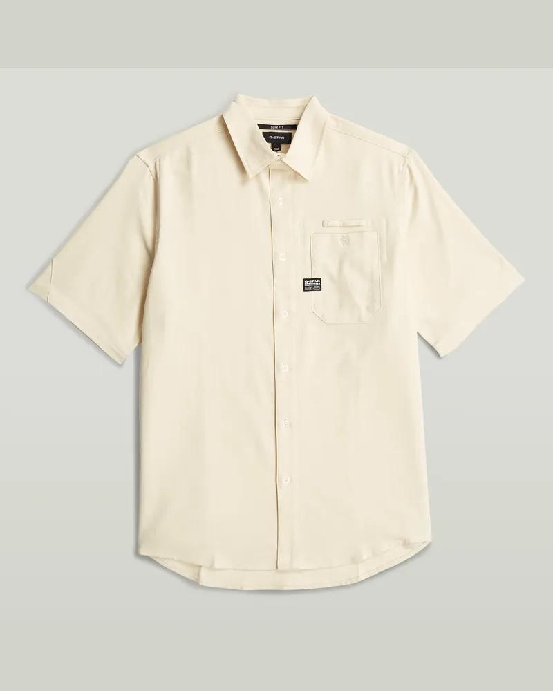 G-STAR RAW Bristum 1 Pocket Slim Hemd - Weiß - Herren Weiß