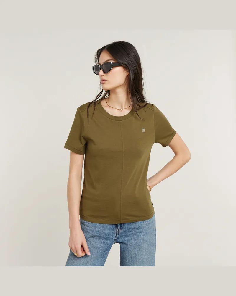 G-STAR RAW Front Seam Top - Grün - Damen Grün
