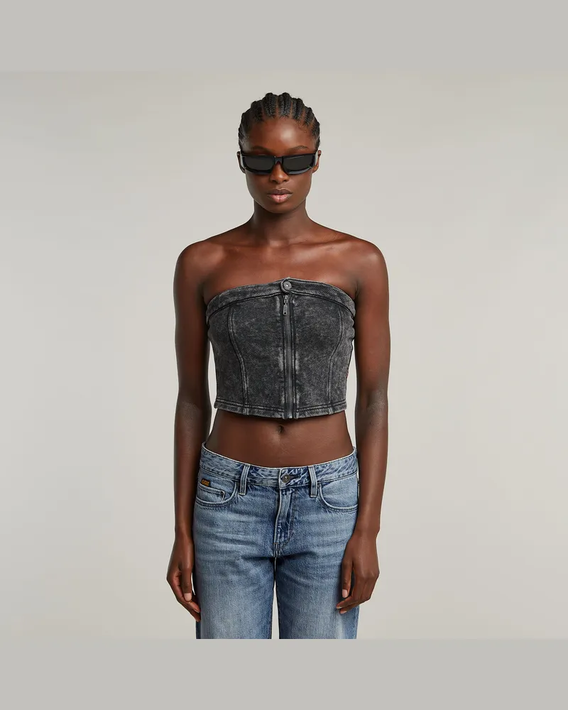 G-STAR RAW Washed Corset - Grau - Damen Grau