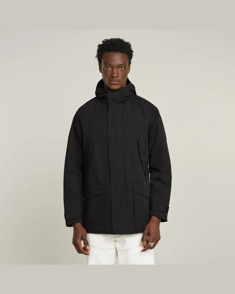 G-STAR RAW Multipocket Parka Unpadded - Schwarz - Herren Schwarz