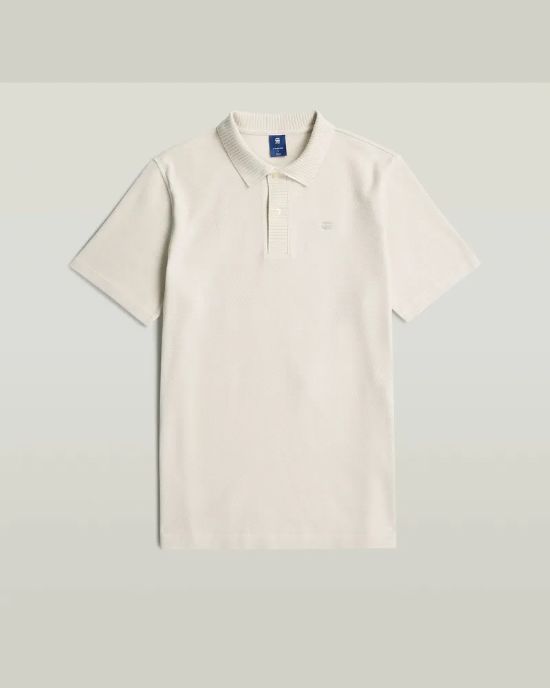 G-STAR RAW Structured Polo - Weiß - Herren Weiß