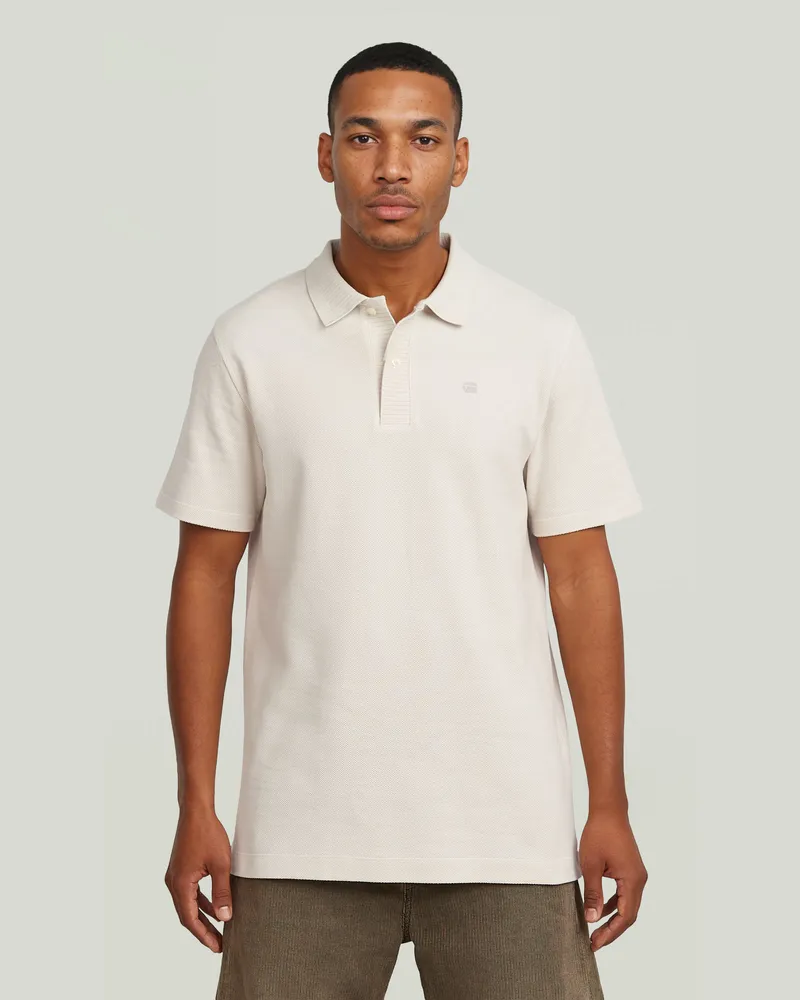 G-STAR RAW Structured Polo - Weiß - Herren Weiß