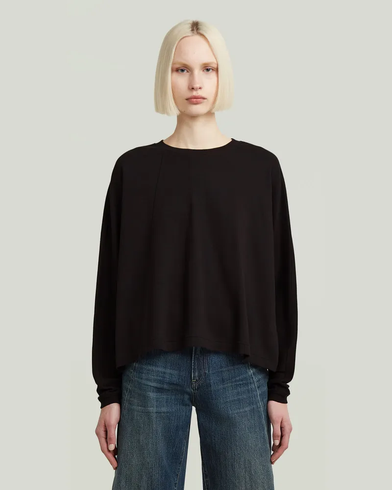 G-STAR RAW A Line Oversized T-Shirt - Schwarz - Damen Schwarz
