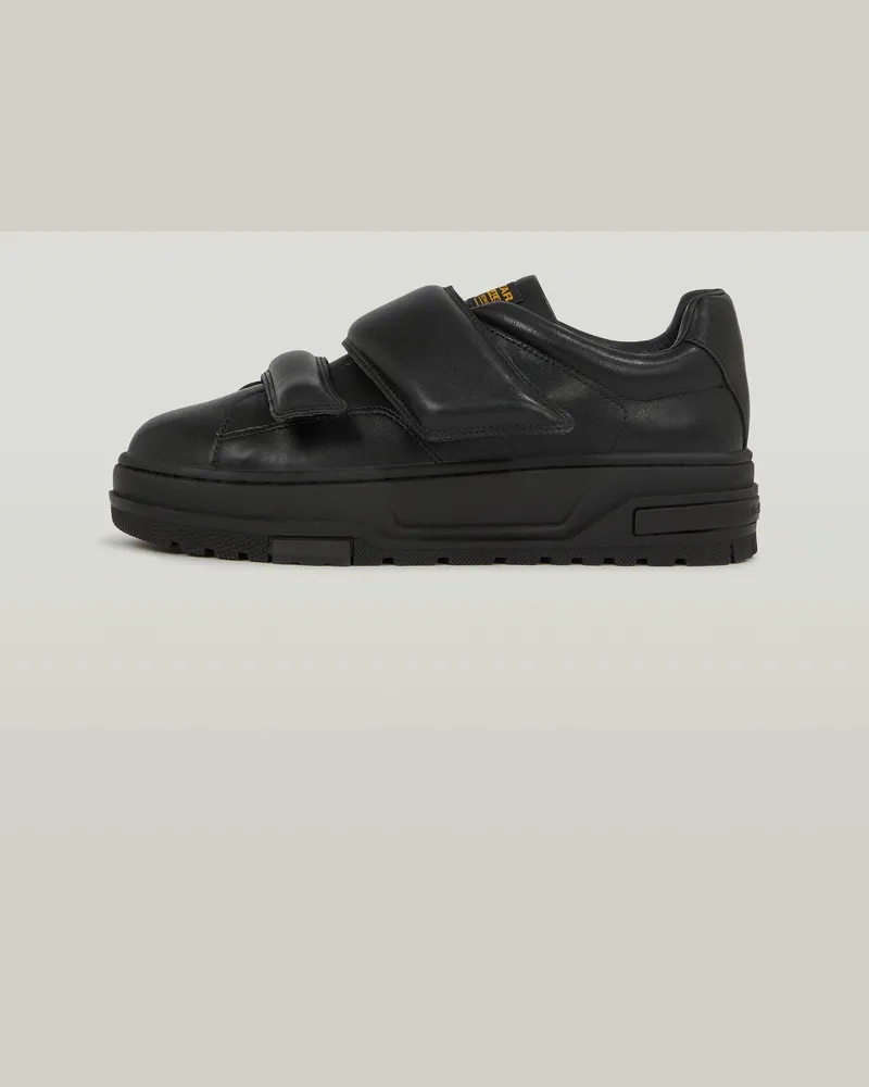 G-STAR RAW Lhana II Velcro Ledersneaker - Schwarz - Damen Schwarz