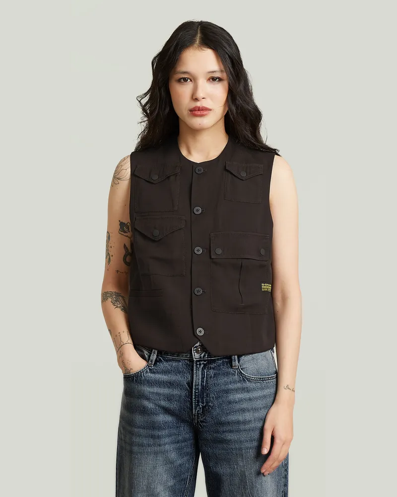 G-STAR RAW Pocket -Weste - Braun - Damen Braun