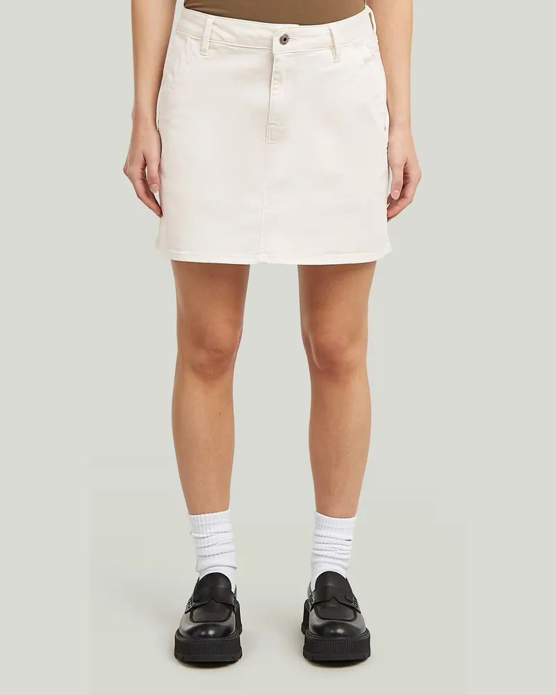 G-STAR RAW Short Skirt - Weiß - Damen Weiß
