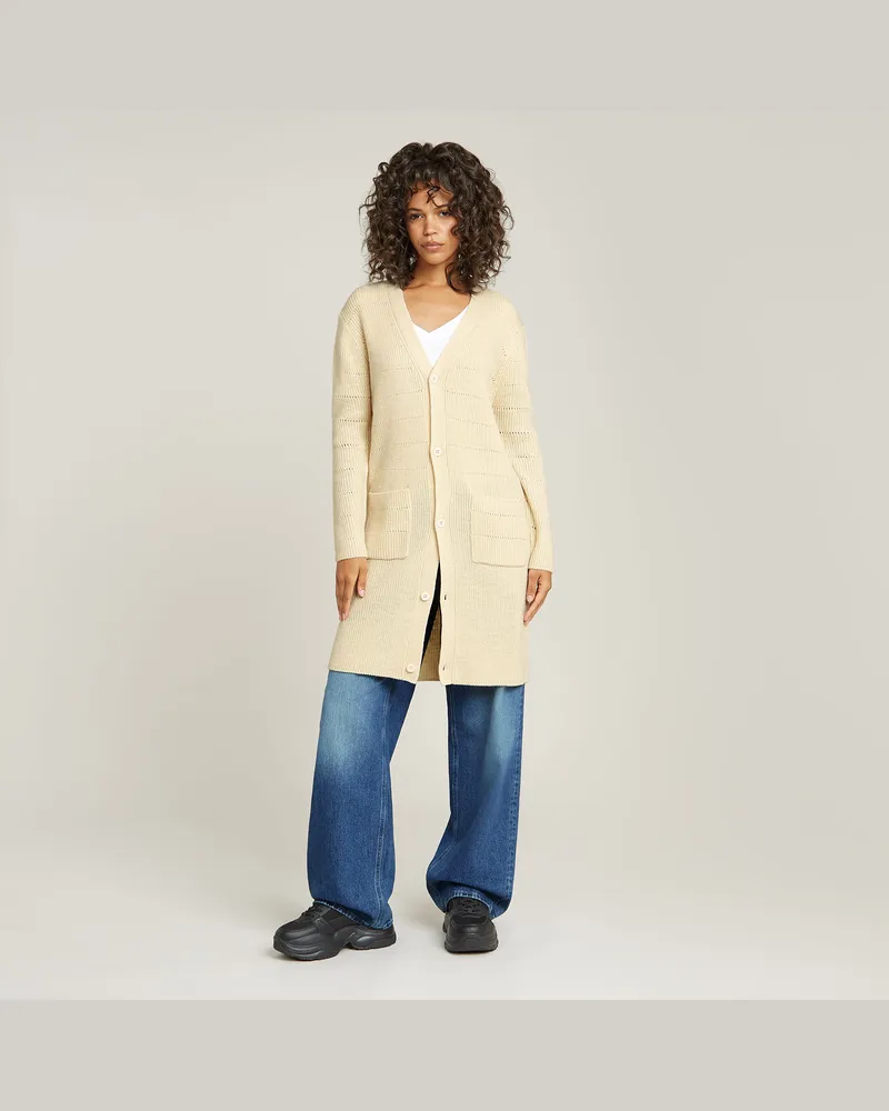 G-STAR RAW Oristel Knit Cardigan - Beige - Damen Beige