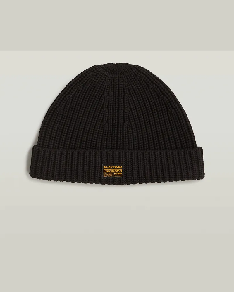G-STAR RAW Originals Fisherman Beanie - Schwarz - Herren Schwarz