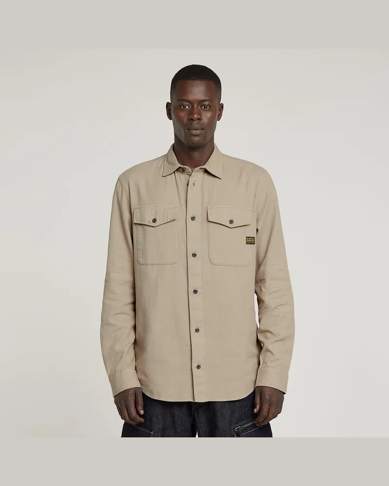 G-STAR RAW Marine Slim Hemd - Beige - Herren Beige