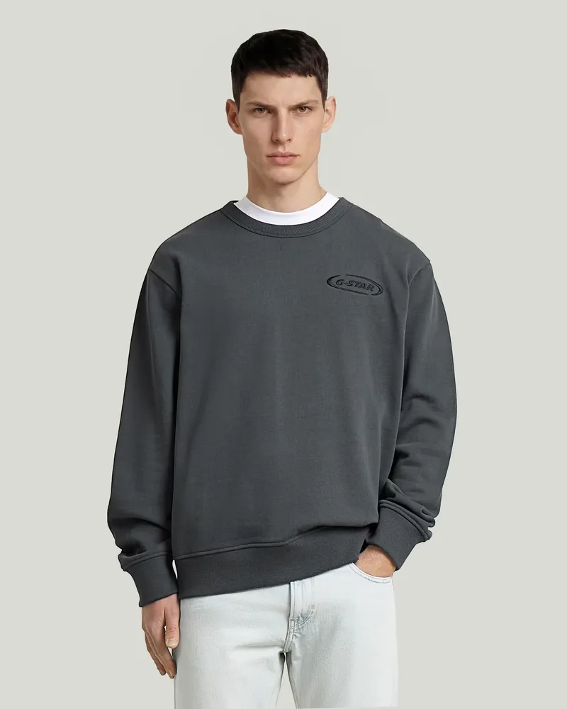 G-STAR RAW 90s Logo Sweatshirt - Grau - Herren Grau