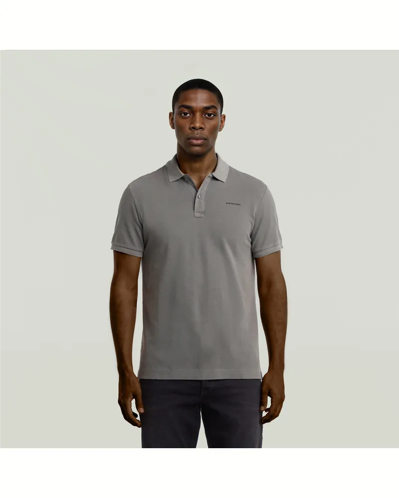 G-STAR RAW Oluv Slim Poloshirt - Grau - Herren Grau