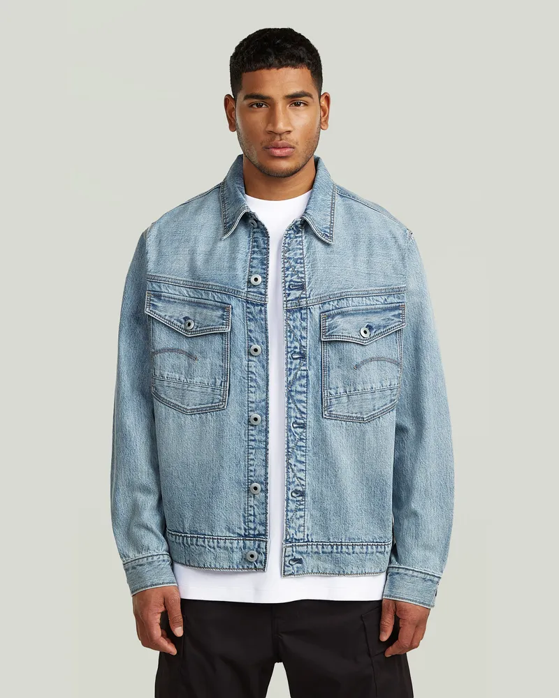 G-STAR RAW Dakota Jacke - Hellblau - Herren Hellblau