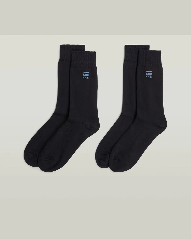 G-STAR RAW Burger Socken 2-Pack - Dunkelblau - Herren Dunkelblau