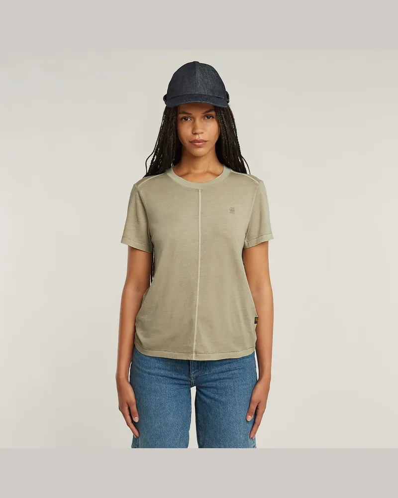 G-STAR RAW Overdyed Front Seam Top - Beige - Damen Beige
