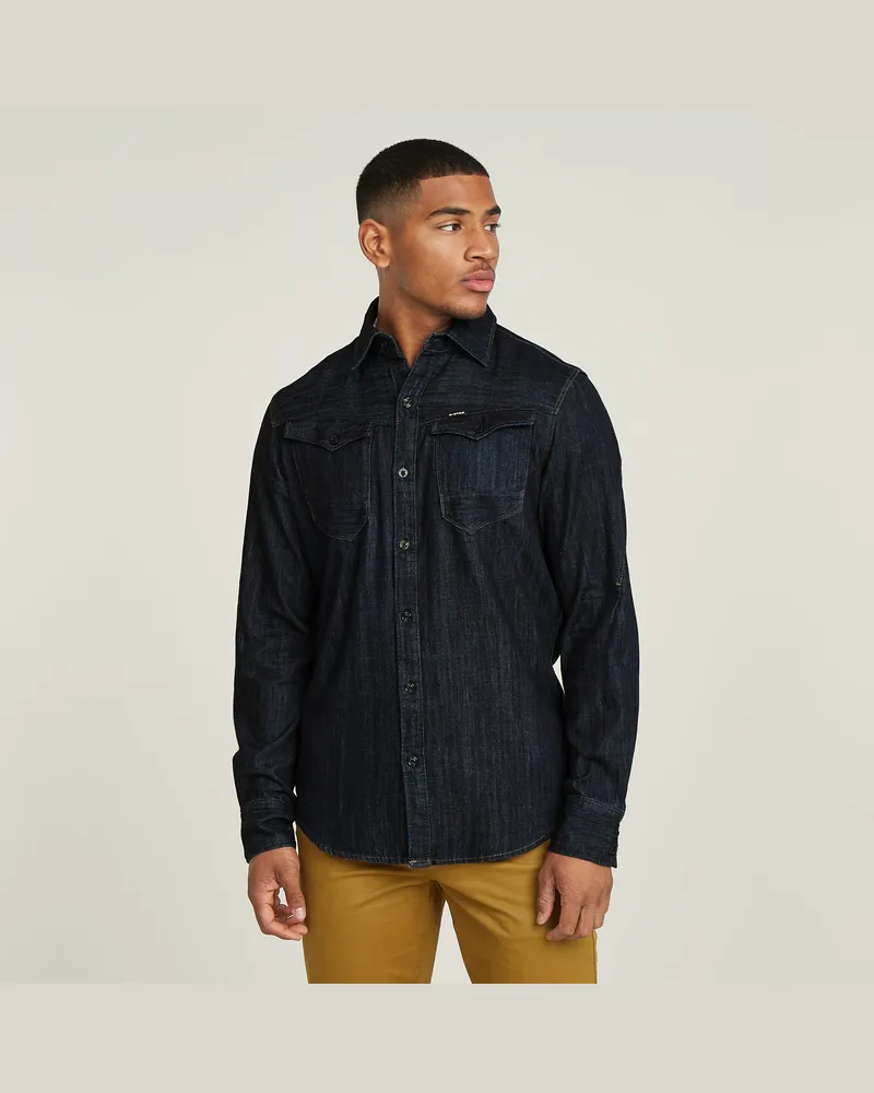 G-STAR RAW Arc 3D Slim Hemd - Dunkelblau - Herren Dunkelblau