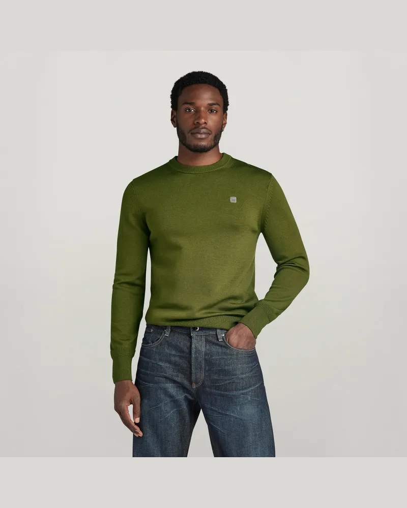 G-STAR RAW Premium Core Knitted Pullover - Grün - Herren Grün