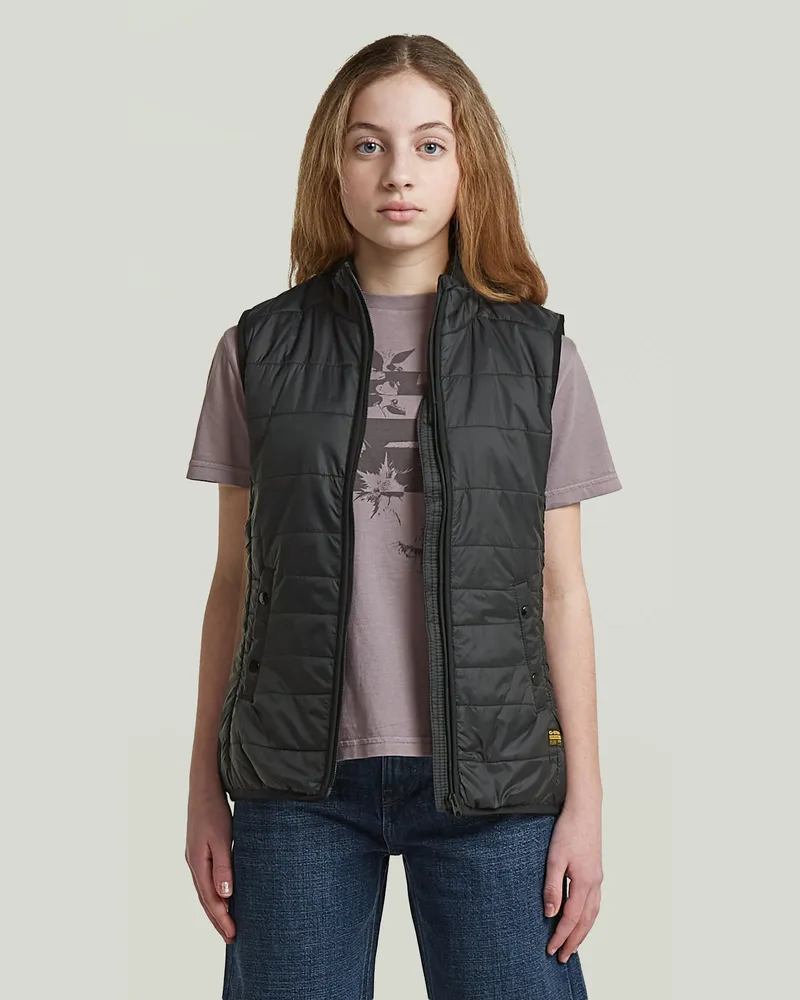 G-STAR RAW Girls Foundation Padded Liner Weste - Schwarz - mädchen Schwarz