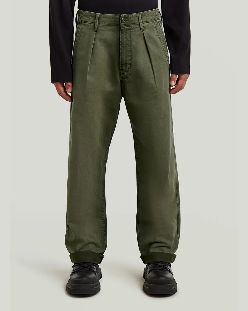 G-STAR RAW Pleated Chino Relaxed - Grau - Herren Grau