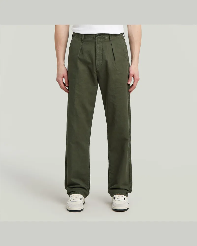 G-STAR RAW Pleated Chino Relaxed - Grau - Herren Grau