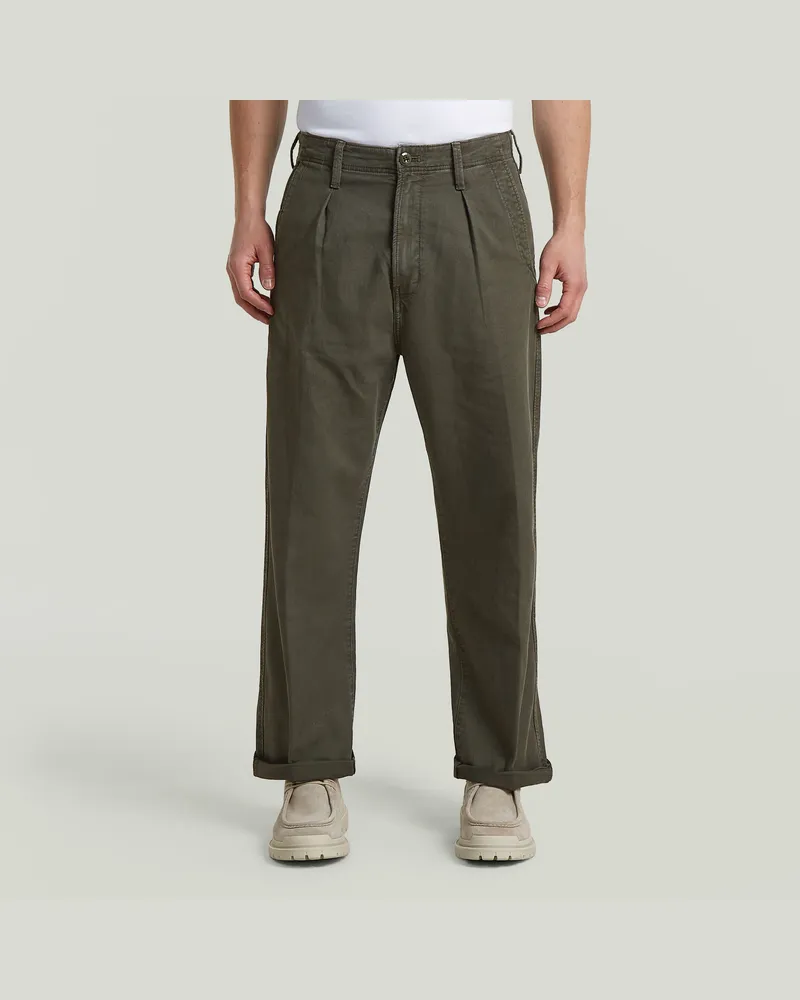 G-STAR RAW Pleated Chino Relaxed - Grau - Herren Grau