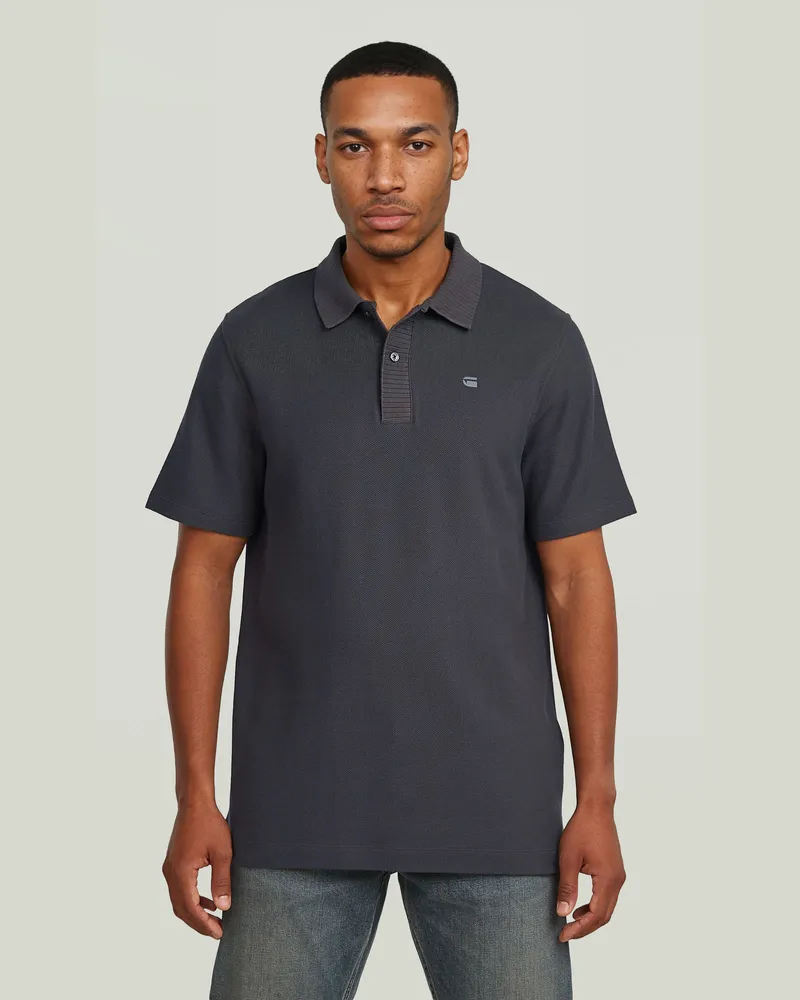 G-STAR RAW Structured Polo - Grau - Herren Grau