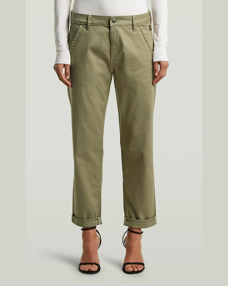 G-STAR RAW Kate Boyfriend Chino - Grün - Damen Grün