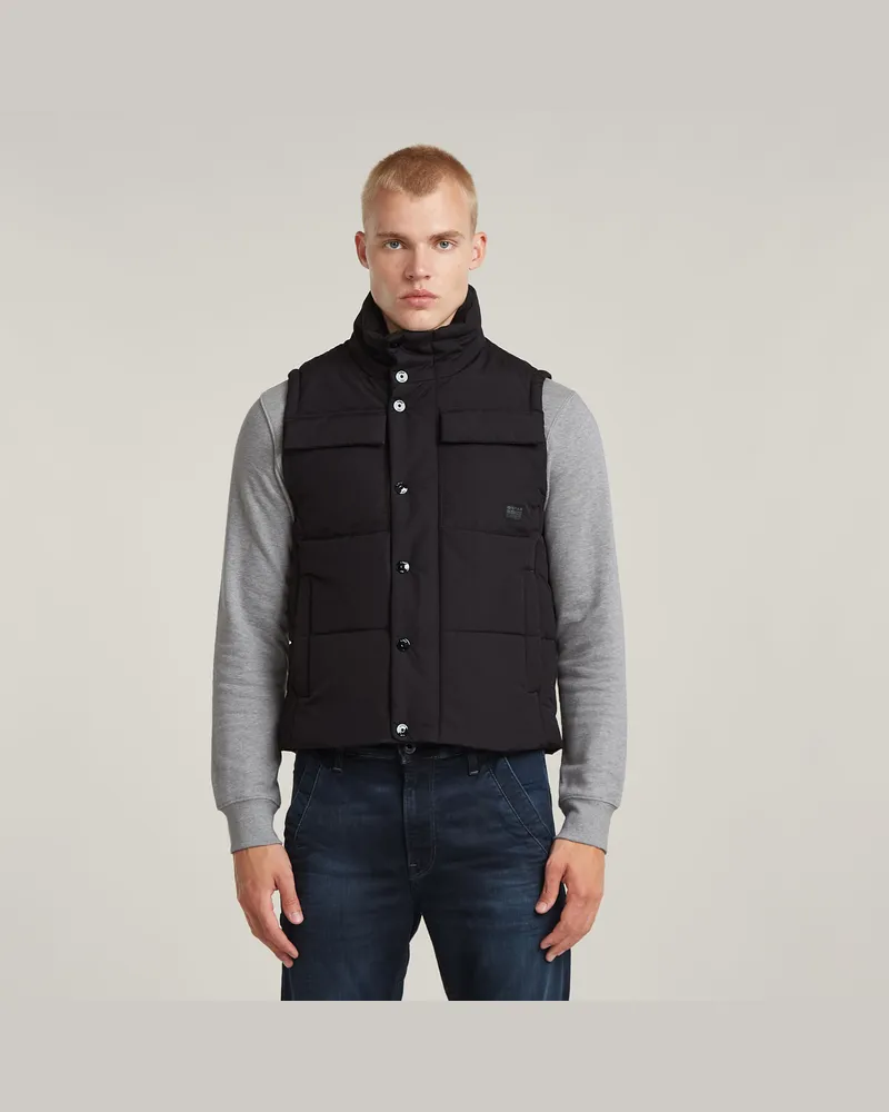 G-STAR RAW Foundation Padded Weste - Schwarz - Herren Schwarz