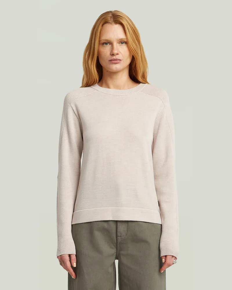 G-STAR RAW Core Knit Pullover - Weiß - Damen Weiß